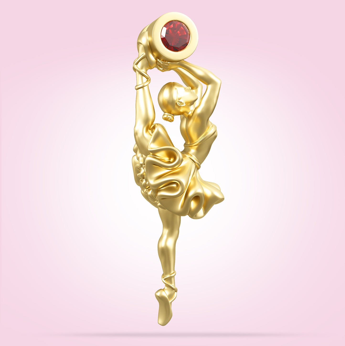 'Graceful Gem' Ruby Pendant