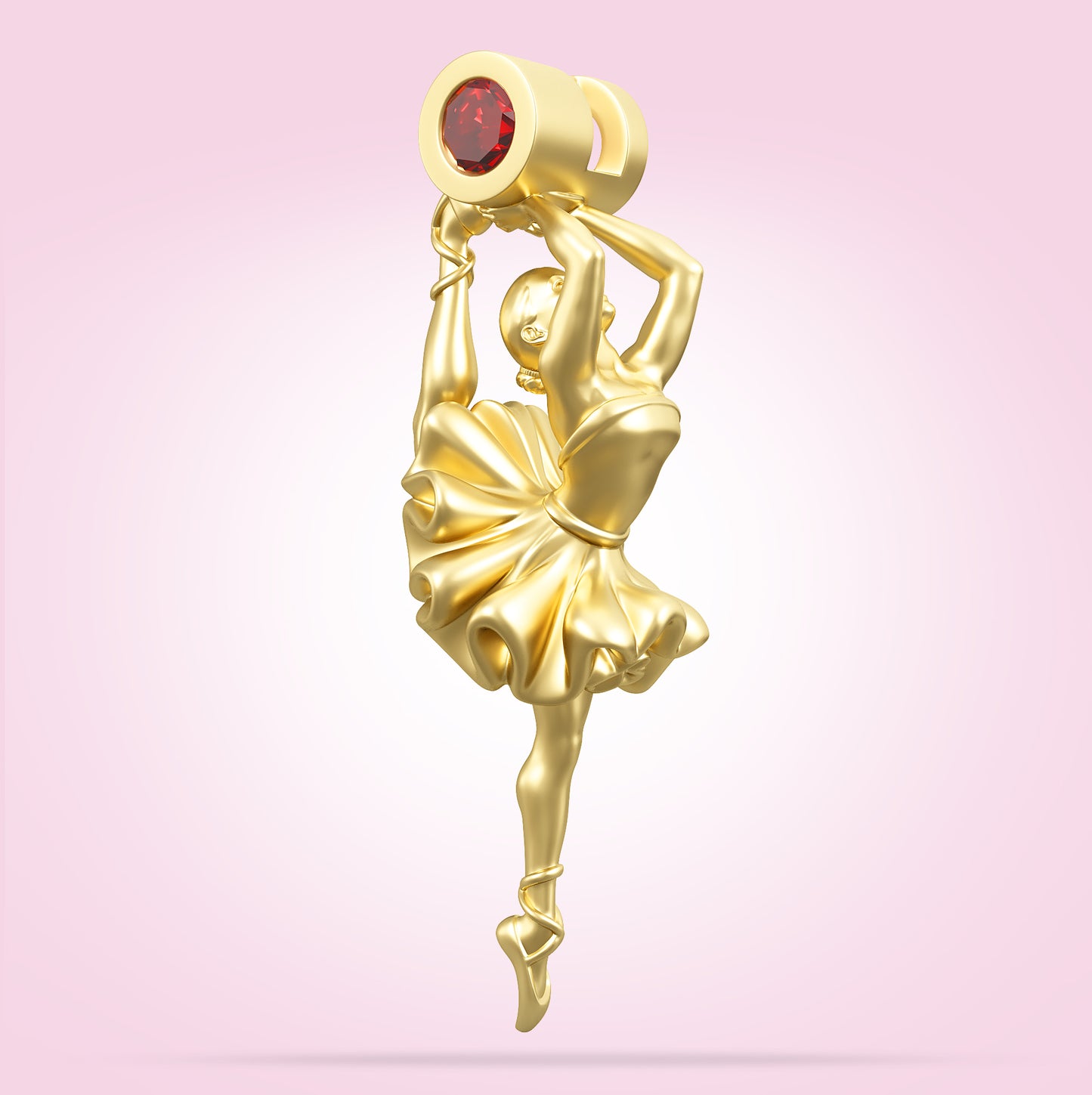 'Graceful Gem' Ruby Pendant