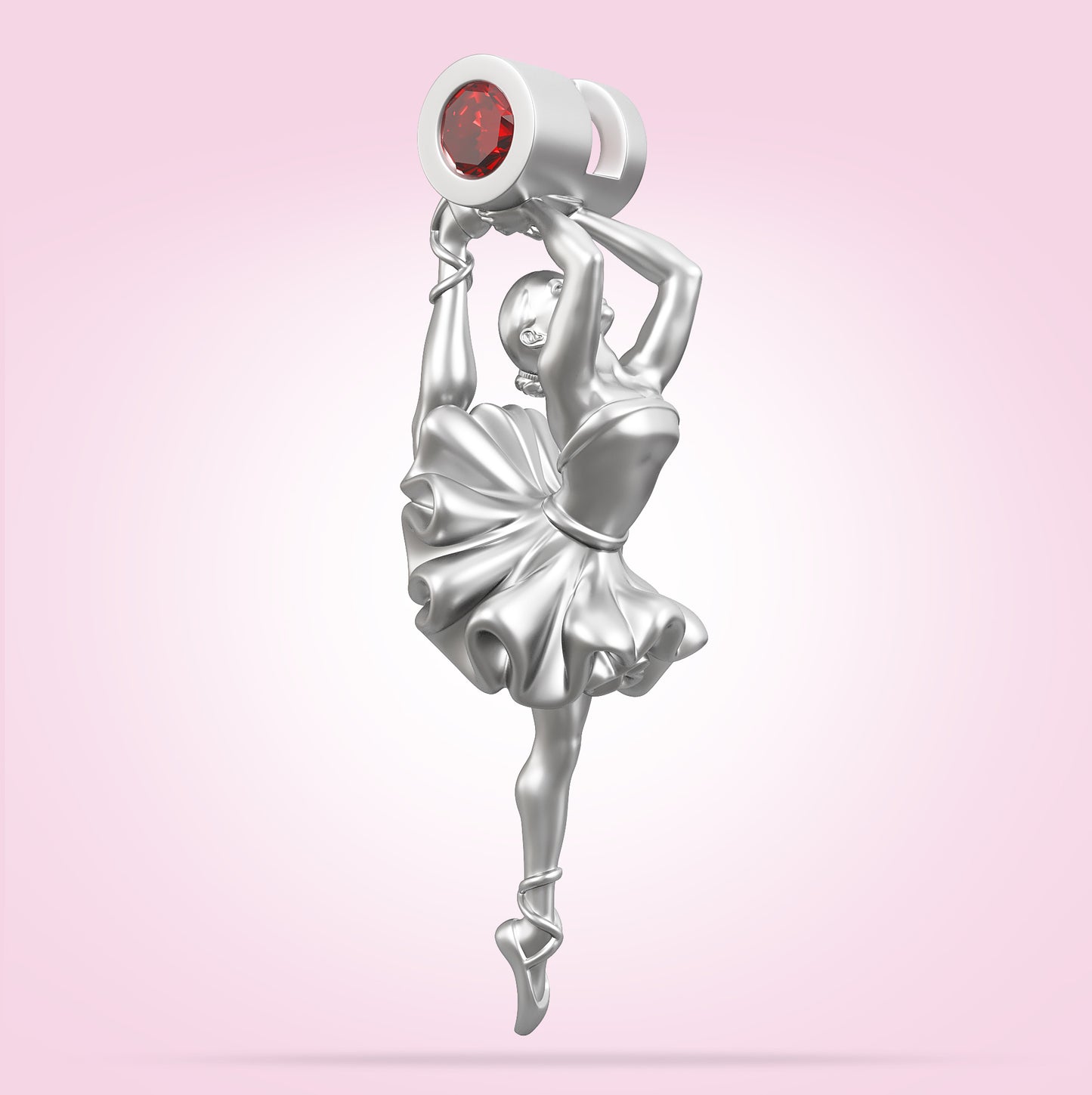 'Graceful Gem' Ruby Pendant