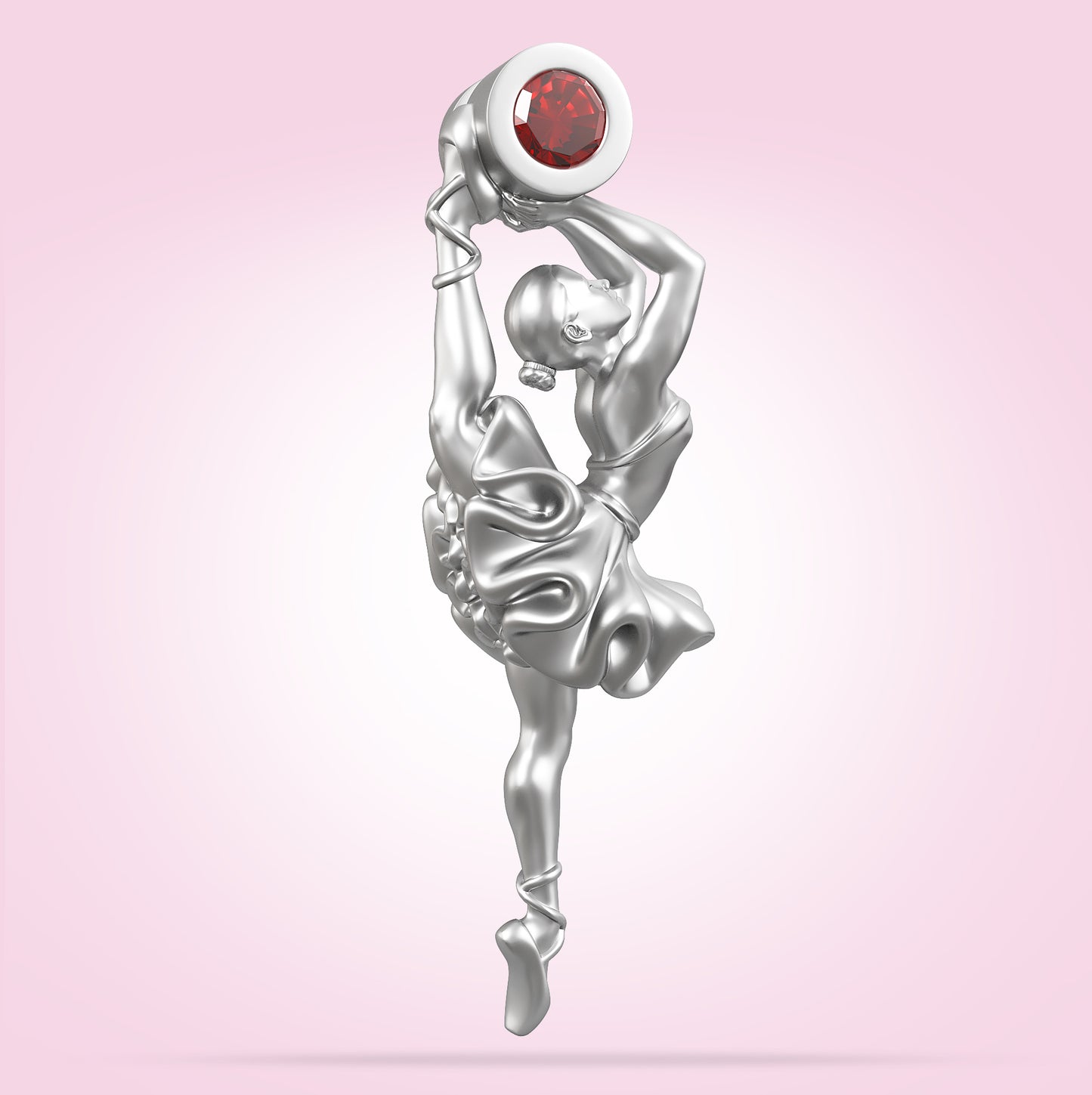 'Graceful Gem' Ruby Pendant