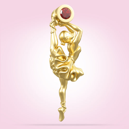 'Graceful Gem' Ruby Pendant